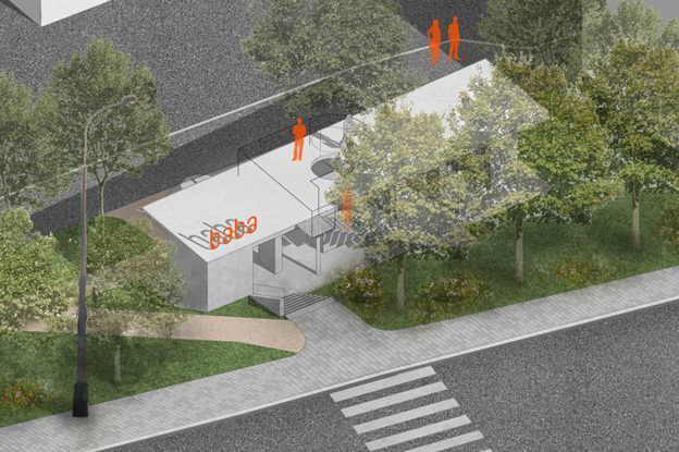 Baba získá i zázemí pro návštěvníky. | © ARCHUM architekti, IPR Praha Baba získá i zázemí pro návštěvníky. | © ARCHUM architekti, IPR Praha