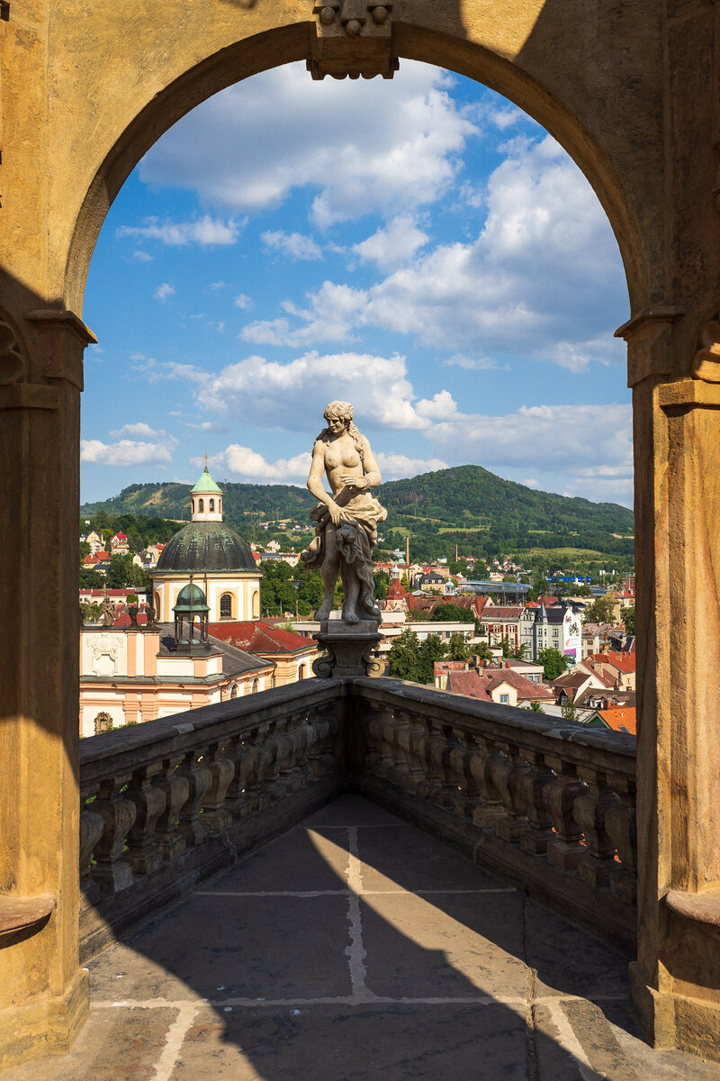 Návštěvníkům se z glorietu otevírá pohled na Děčín. | © Petr Špánek Návštěvníkům se z glorietu otevírá pohled na Děčín. | © Petr Špánek