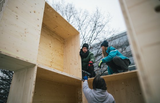 Stavba útulny Jenga