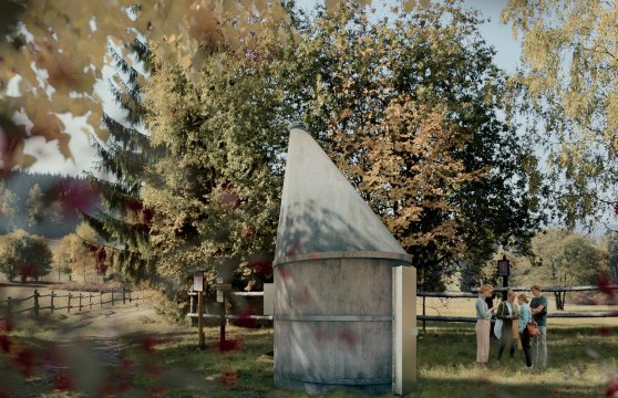 Vizualizace útulny SILO - Slunečná stráň
