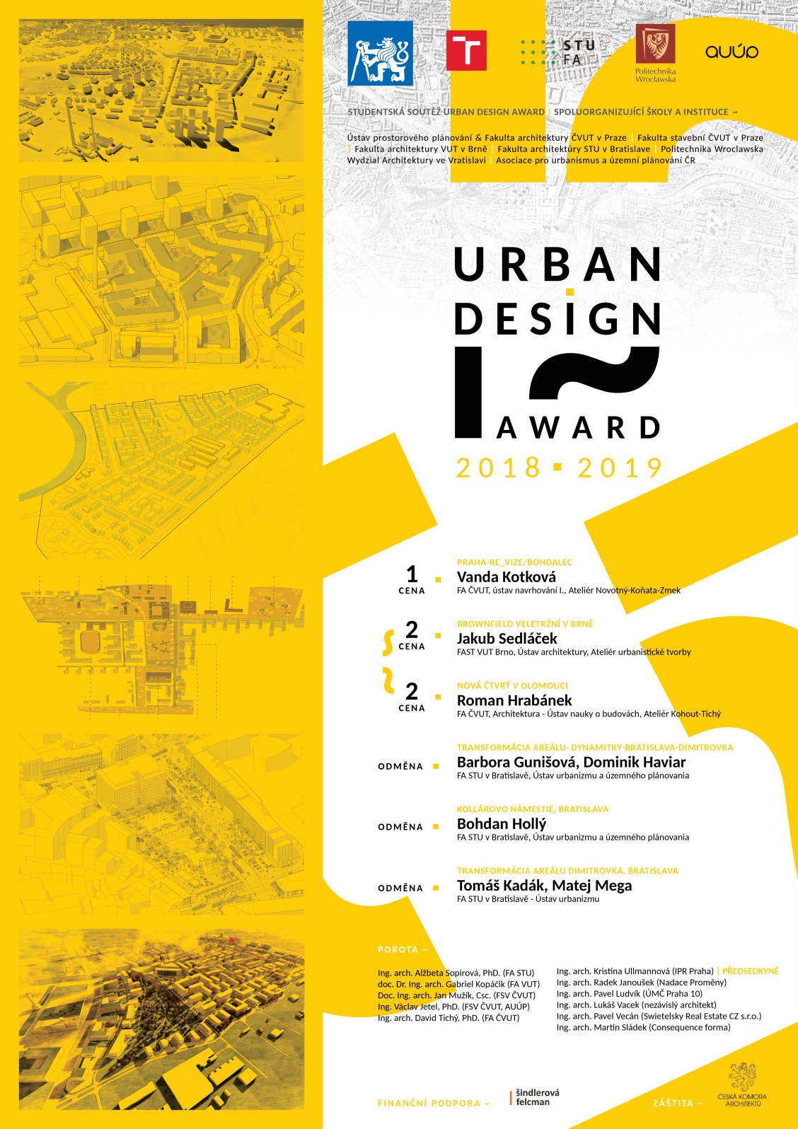 Plakát k soutěži Urban Design Award 2018/2019 Plakát k soutěži Urban Design Award 2018/2019