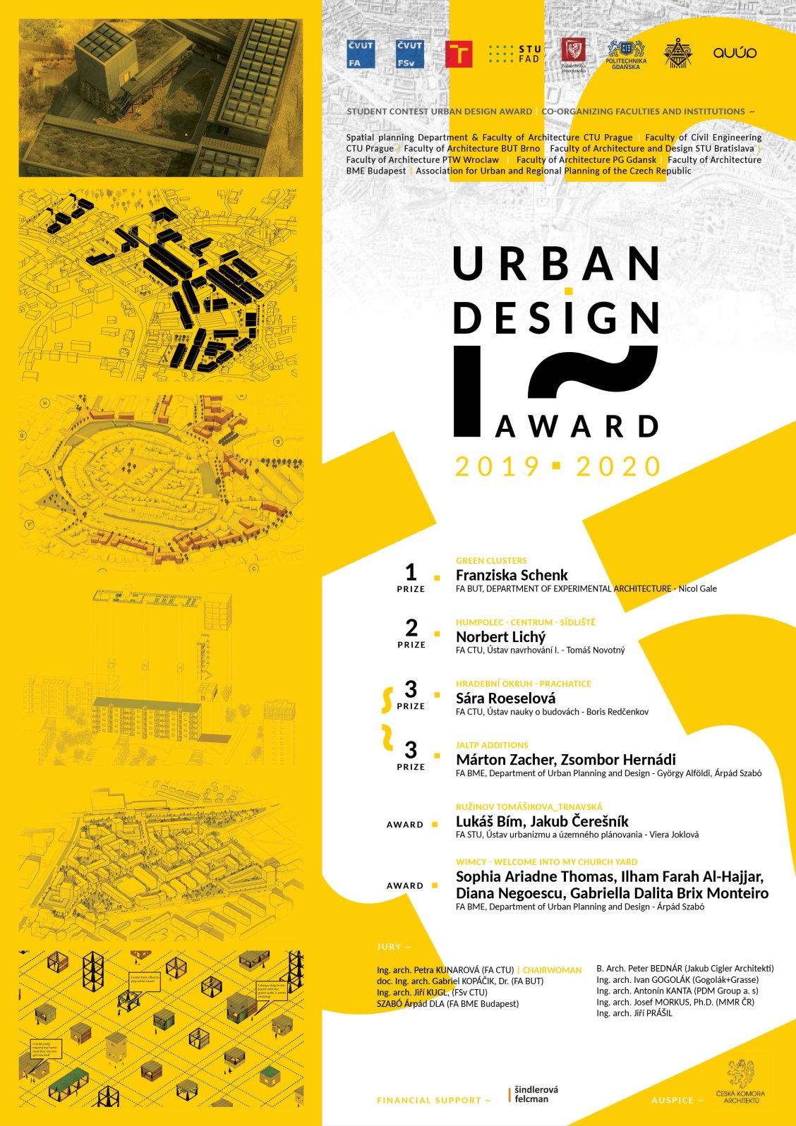 Vítězové a ocenění Urban Design Award 2019/2020 (ke stažení)