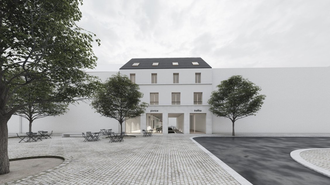 Zahuštění zástavby za kostelem sv. Mikuláše, Velké Meziříčí | © Anna Laubová Zahuštění zástavby za kostelem sv. Mikuláše, Velké Meziříčí | © Anna Laubová