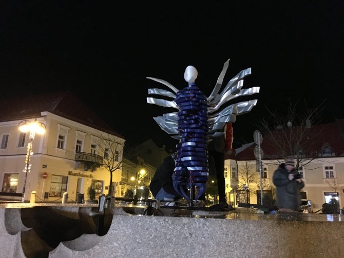 Socha anděla v Jindřichově Hradci vytištěná pomocí crowd-printingu Socha anděla v Jindřichově Hradci vytištěná pomocí crowd-printingu