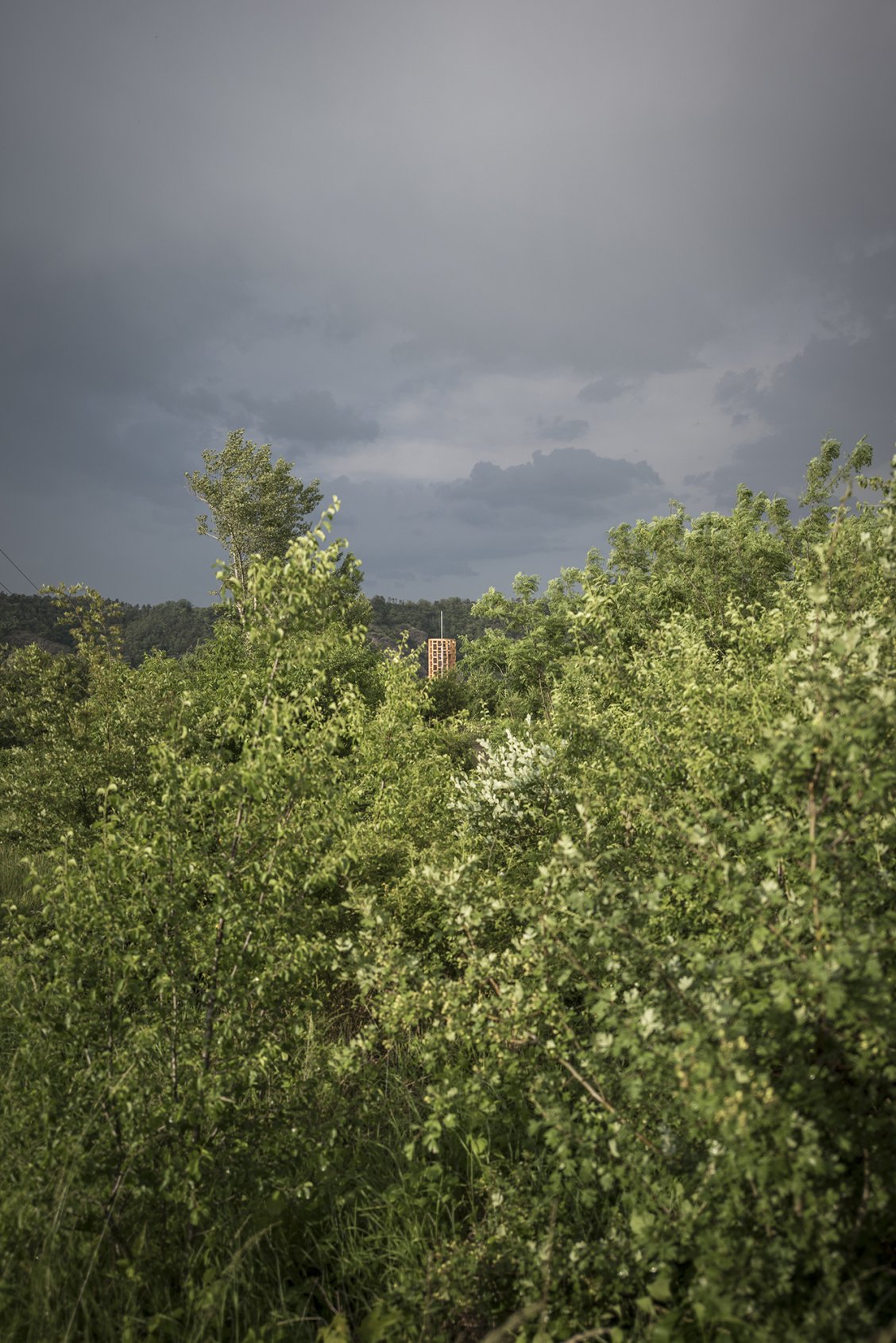 Stožár s vyhlídkou, Libčice nad Vltavou, foto Martin Čeněk Stožár s vyhlídkou, Libčice nad Vltavou, foto Martin Čeněk