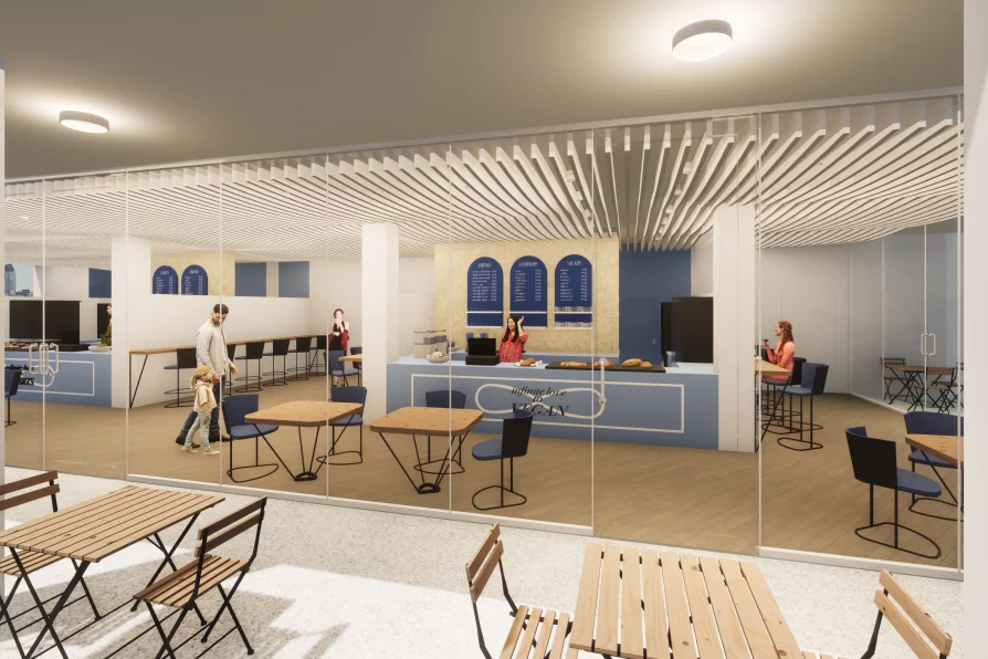 Fast food interior design - FA ČVUT